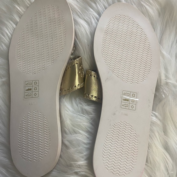 Jack Rogers Sz 9.5 Metallic Gold Women's Sandals - Picture 5 of 5